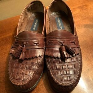 Giorgio Brutini weaved leather tassel loafers 8.5D